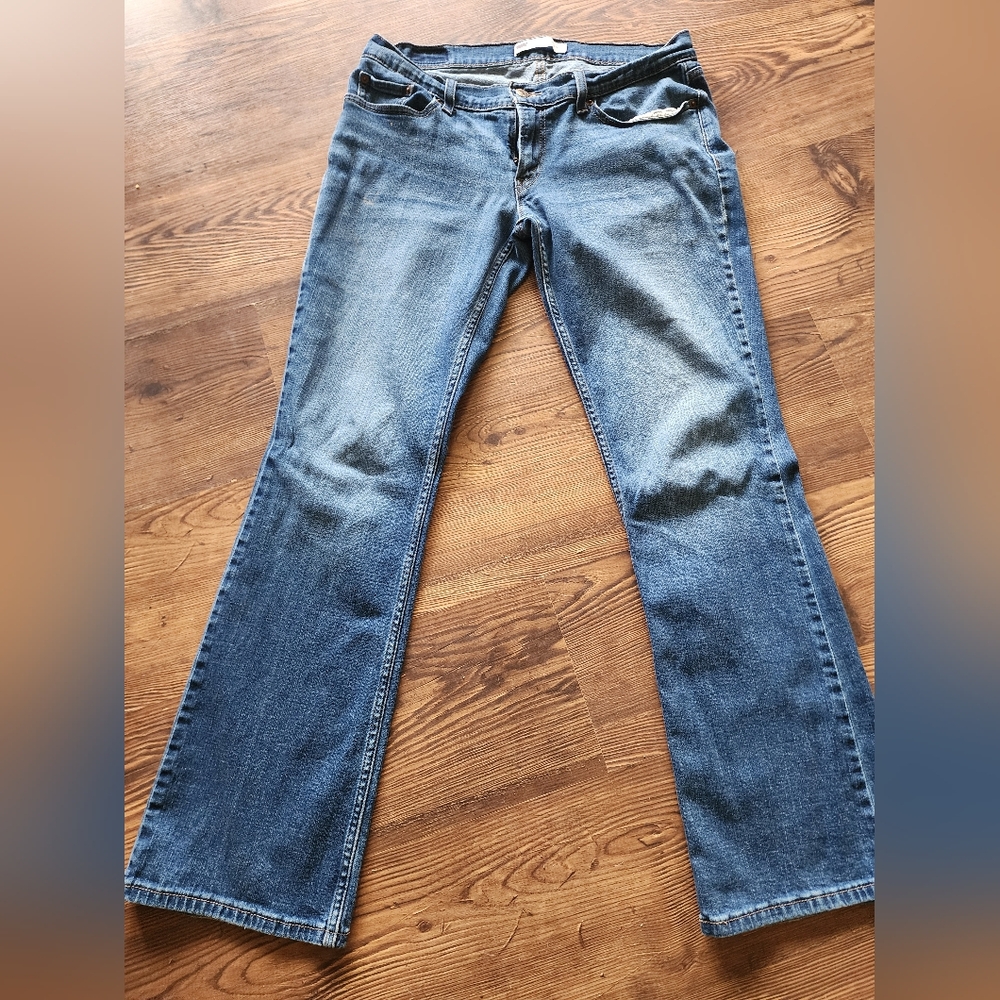 Levi's 524 Too Superlow Low Rise Women's Blue Denim Jeans Size 11